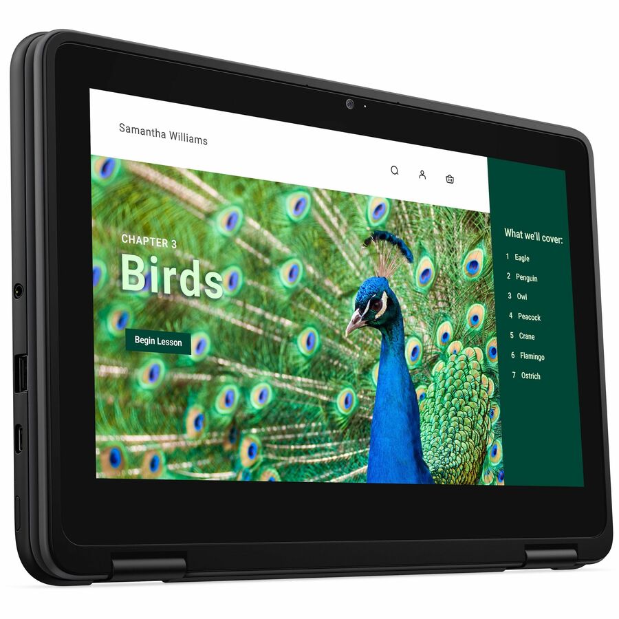 Alternate-Image9 Image for Dell Chromebook 3000 3120 11.6" Touchscreen Convertible 2 in 1 Chromebook - HD - 60 Hz - Intel N-Series N100 - 4 GB - 64 GB Flash Memory - English (US) Keyboard