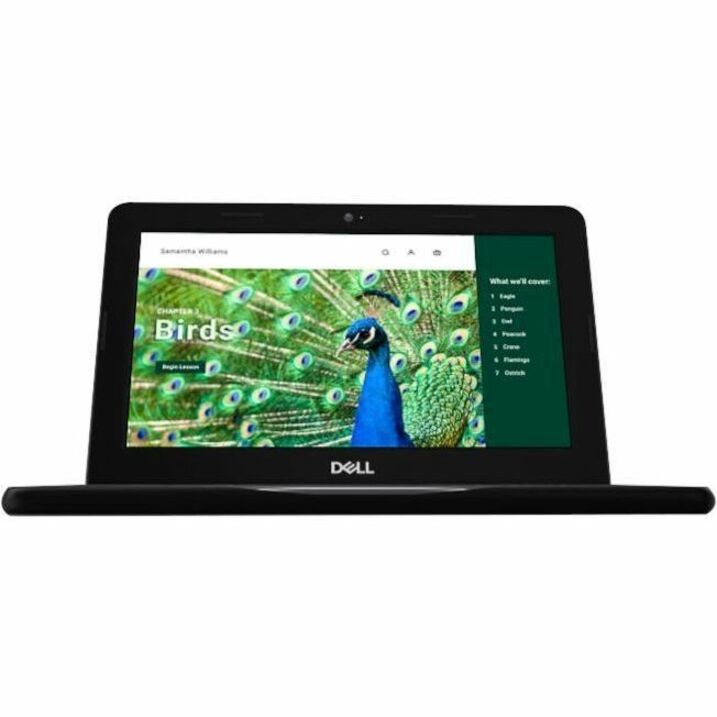 Front Image for Dell Chromebook 3000 3120 11.6" Touchscreen Clamshell Chromebook - HD - 60 Hz - Intel N-Series N100 - 4 GB - 64 GB Flash Memory - English (US) Keyboard - Gray