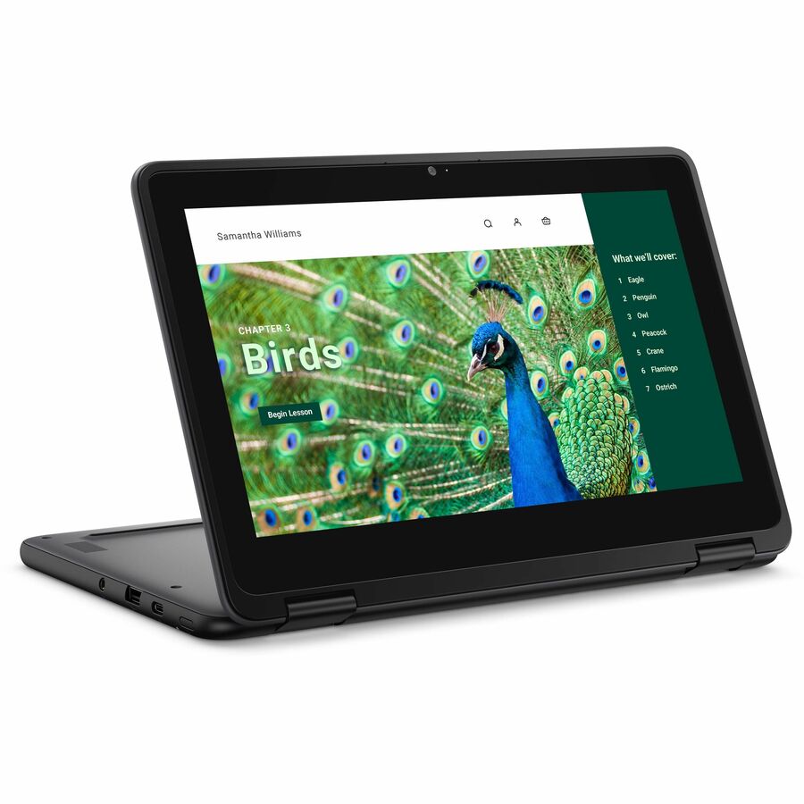 Alternate-Image5 Image for Dell Chromebook 3000 3120 11.6" Touchscreen Clamshell Chromebook - HD - 60 Hz - Intel N-Series N100 - 4 GB - 64 GB Flash Memory - English (US) Keyboard - Gray