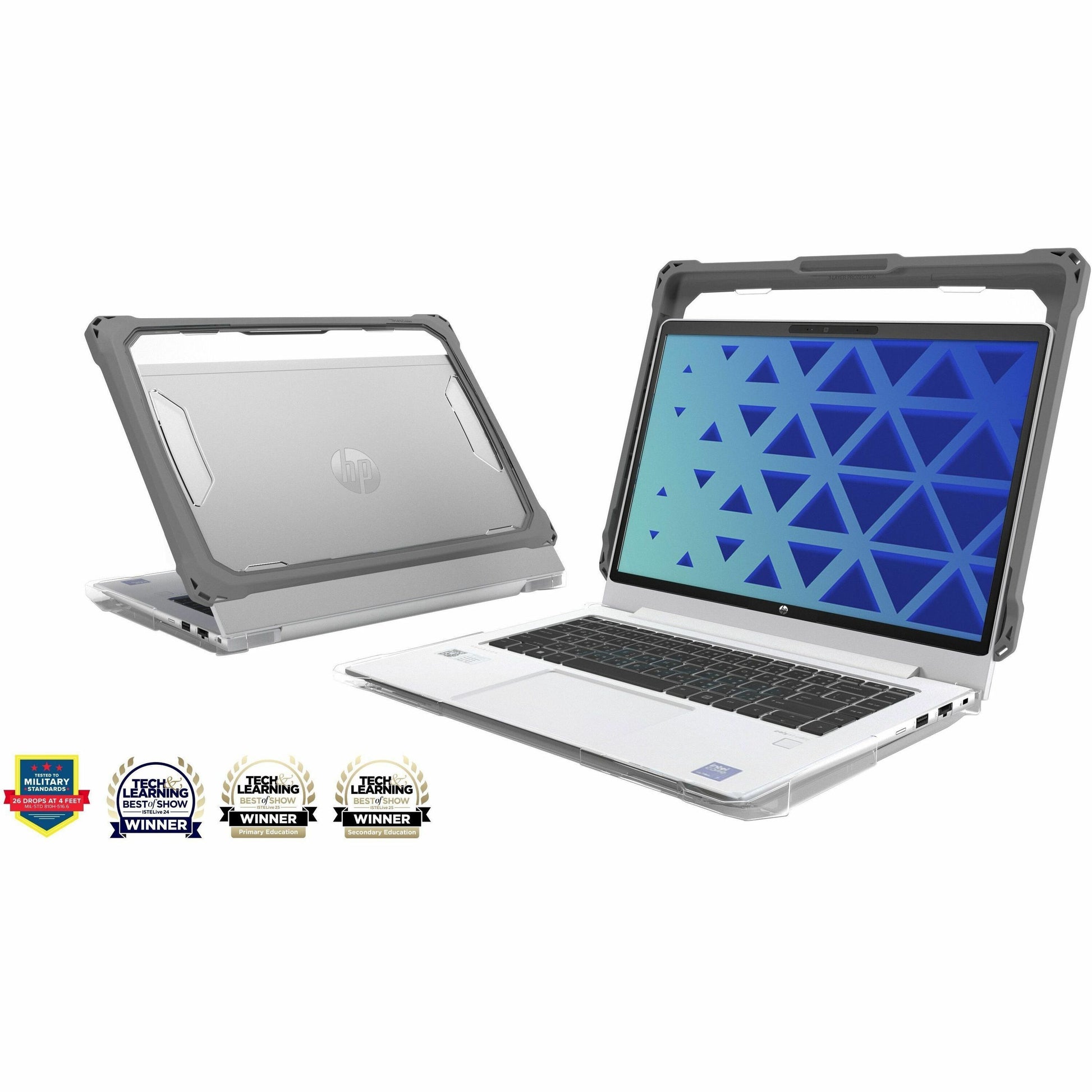 Main Image for MAXCases Extreme Shell-FL Chromebook Case for HP 14" Probook 440, 445 G11, ProBook 4 G1i & G1a, and EliteBook 14" 640, 645 G11 & EliteBook 6 G1i & G1a (Grey/Slide-On Top, PC Bottom)