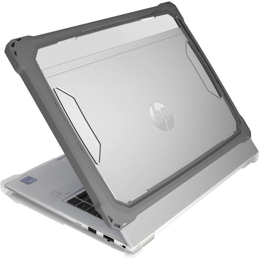 Top Image for MAXCases Extreme Shell-FL Chromebook Case for HP 14" Probook 440, 445 G11, ProBook 4 G1i & G1a, and EliteBook 14" 640, 645 G11 & EliteBook 6 G1i & G1a (Grey/Slide-On Top, PC Bottom)