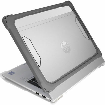 Top Image for MAXCases Extreme Shell-FL Chromebook Case for HP 14" Probook 440, 445 G11, ProBook 4 G1i & G1a, and EliteBook 14" 640, 645 G11 & EliteBook 6 G1i & G1a (Grey/Slide-On Top, PC Bottom)