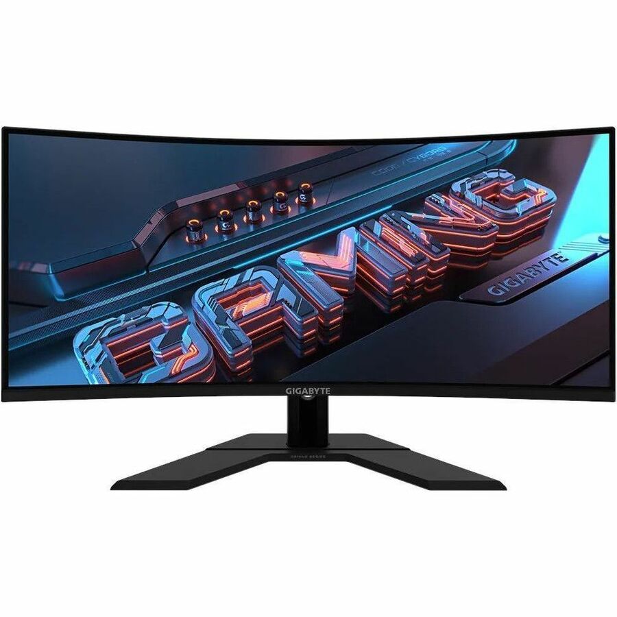 Front Image for GIGABYTE GS34WQC 34" Class UW-QHD Curved Screen Gaming LED Monitor
