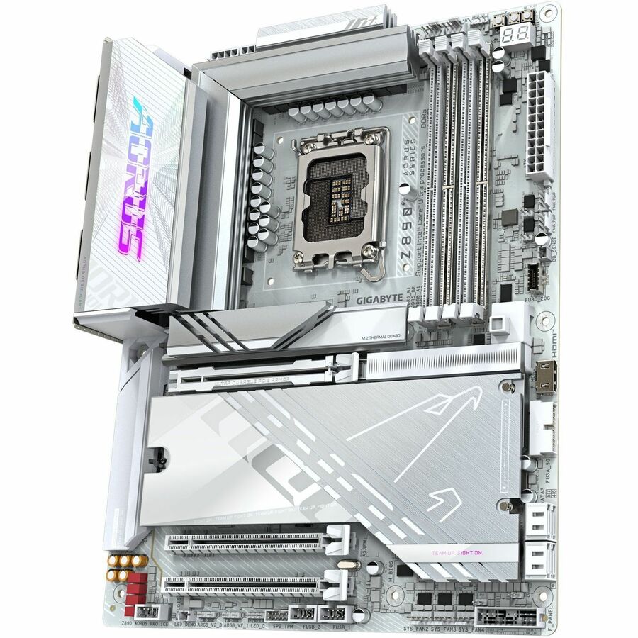 Alternate-Image2 Image for GIGABYTE Ultra Durable Z890 PRO ICE Gaming Desktop Motherboard - Intel Z890 Chipset - Socket LGA-1851 - ATX