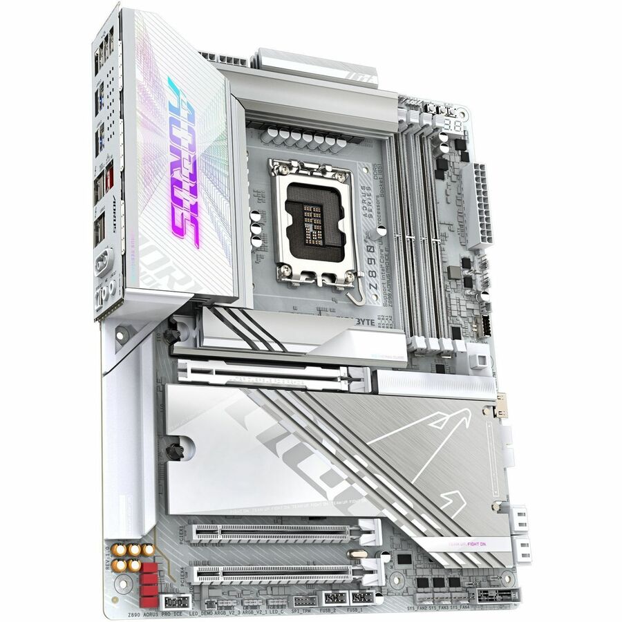 Alternate-Image1 Image for GIGABYTE Ultra Durable Z890 PRO ICE Gaming Desktop Motherboard - Intel Z890 Chipset - Socket LGA-1851 - ATX