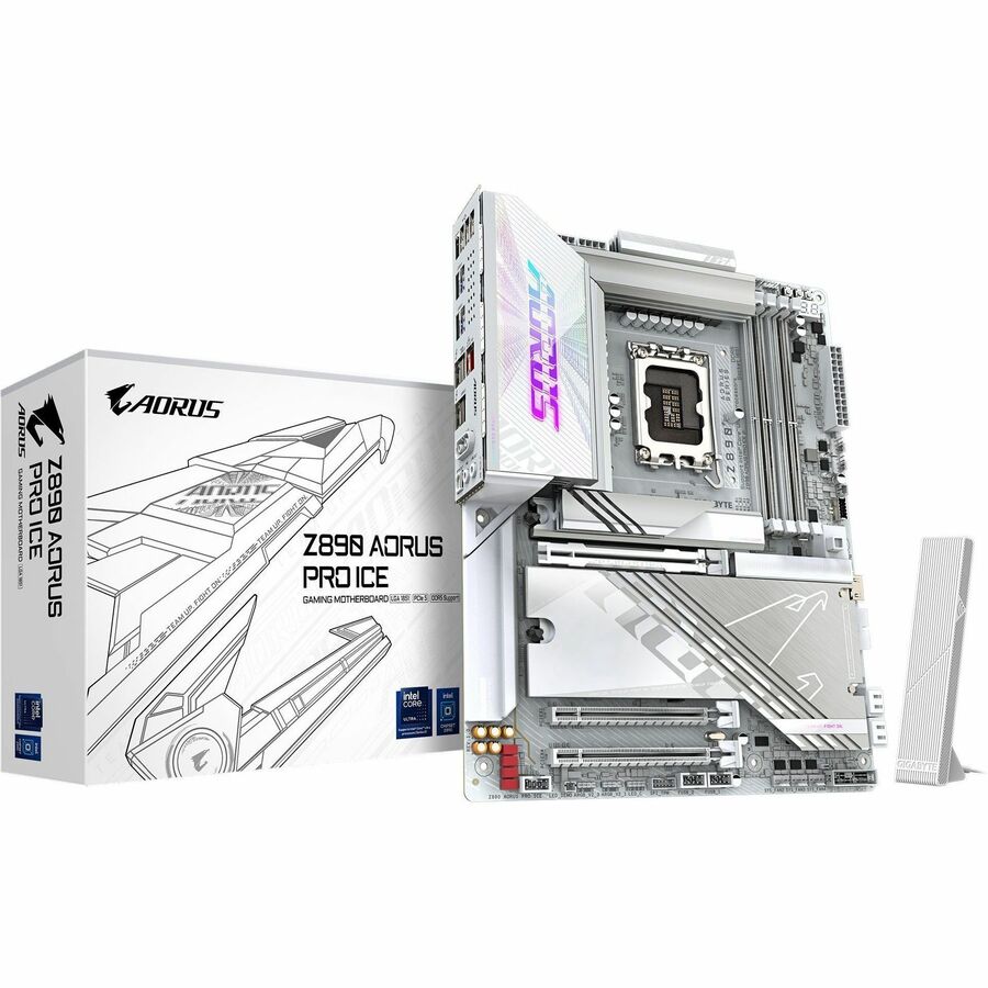 Alternate-Image4 Image for GIGABYTE Ultra Durable Z890 PRO ICE Gaming Desktop Motherboard - Intel Z890 Chipset - Socket LGA-1851 - ATX