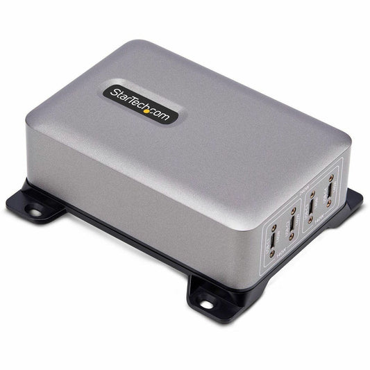 Main Image for StarTech 4-Port Multi-Device USB-C Charger, 240W Total, Single Port 140W EPR, Screw Locking Ports, Ideal for Boardrooms