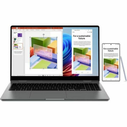 Alternate-Image10 Image for Samsung Galaxy Book5 360 NP754QHA-KA2US 15.6" Touchscreen Convertible Copilot+ PC 2 in 1 Notebook - Full HD - 60 Hz - Intel Core Ultra 7 256V - Intel Evo Platform - 16 GB - 512 GB SSD - Gray