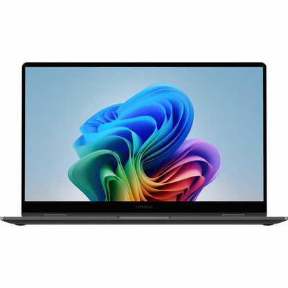 Front Image for Samsung Galaxy Book5 360 NP754QHA-KA2US 15.6" Touchscreen Convertible Copilot+ PC 2 in 1 Notebook - Full HD - 60 Hz - Intel Core Ultra 7 256V - Intel Evo Platform - 16 GB - 512 GB SSD - Gray