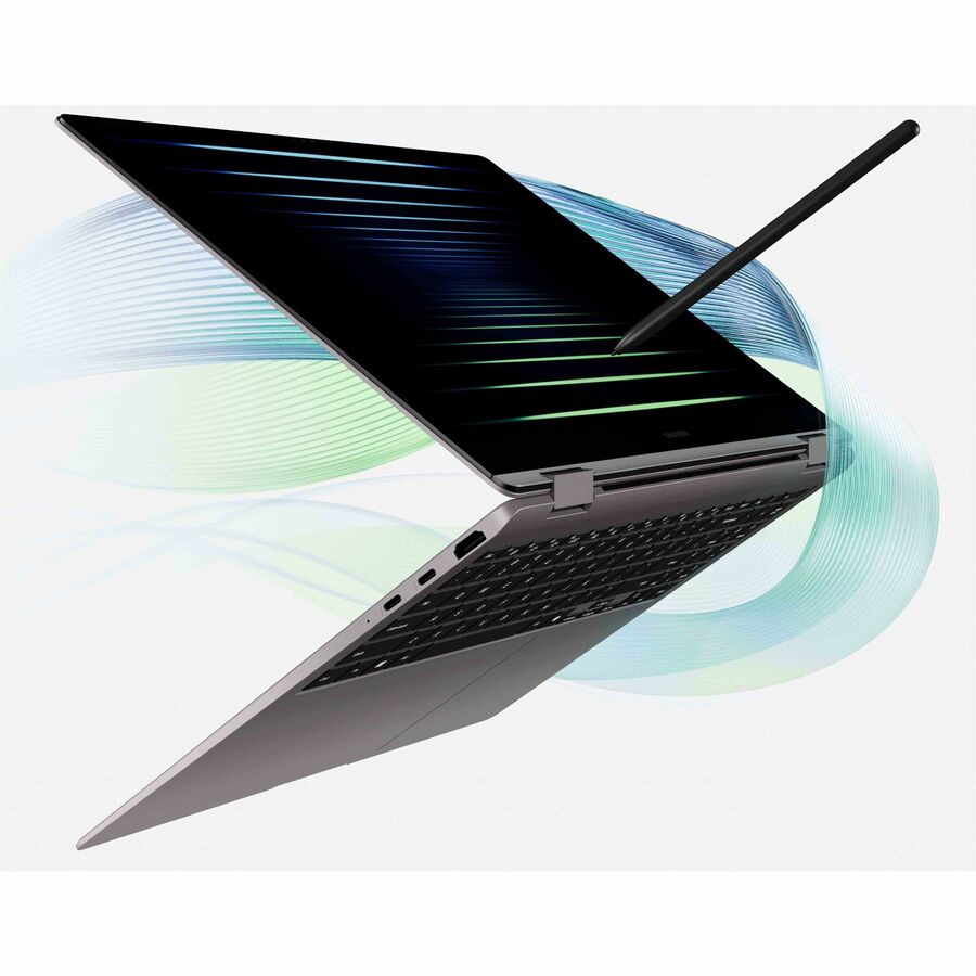 Alternate-Image3 Image for Samsung Galaxy Book5 Pro 360 NP964QHA-KG1US 16" Touchscreen Convertible Copilot+ PC 2 in 1 Notebook - 3K - 120 Hz - Intel Core Ultra 7 256V - Intel Evo Platform - 16 GB - 512 GB SSD - Gray