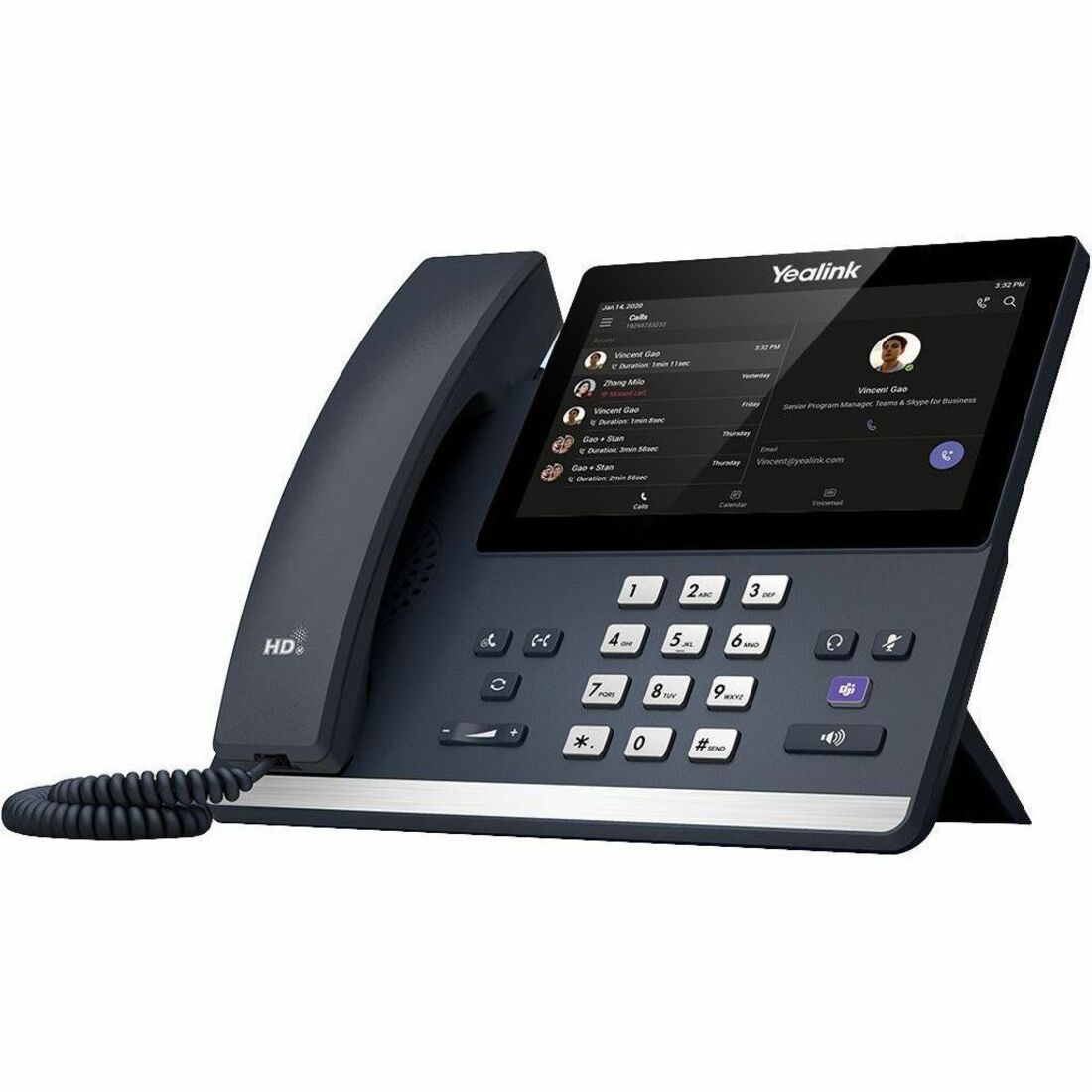 Main Image for Yealink MP56 E2 IP Phone - Corded - Corded/Cordless - Bluetooth, Wi-Fi - Wall Mountable, Stand Mountable - Classic Gray