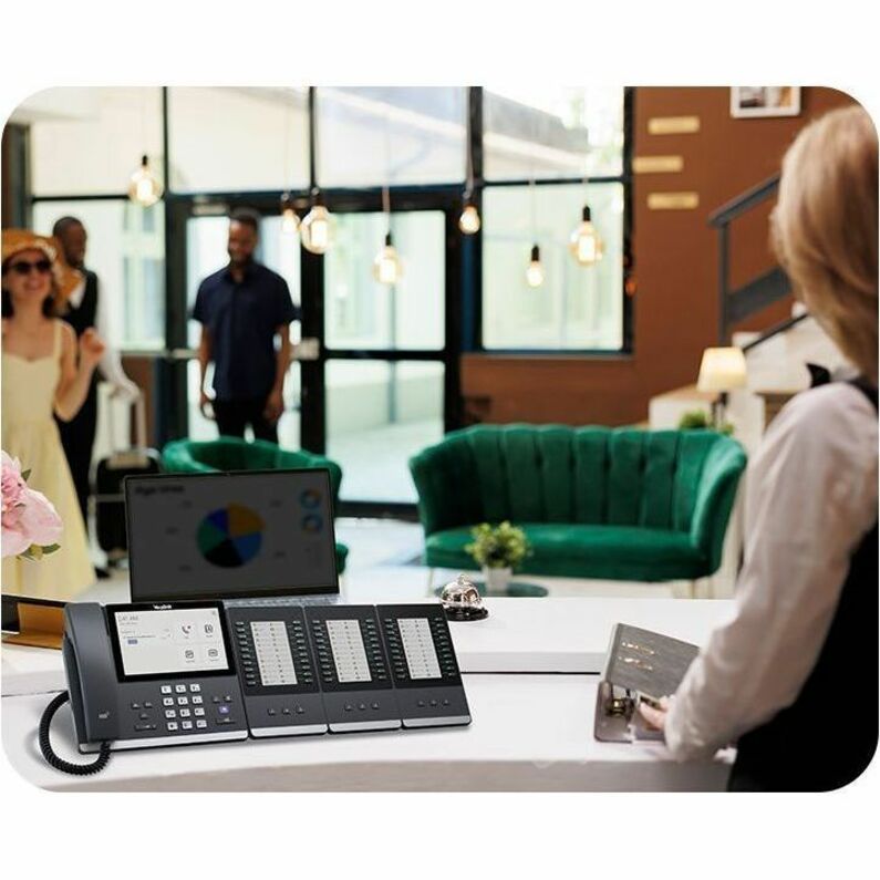 Alternate-Image5 Image for Yealink MP56 E2 IP Phone - Corded - Corded/Cordless - Bluetooth, Wi-Fi - Wall Mountable, Stand Mountable - Classic Gray
