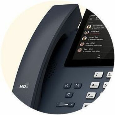 Alternate-Image1 Image for Yealink MP56 E2 IP Phone - Corded - Corded/Cordless - Bluetooth, Wi-Fi - Wall Mountable, Stand Mountable - Classic Gray