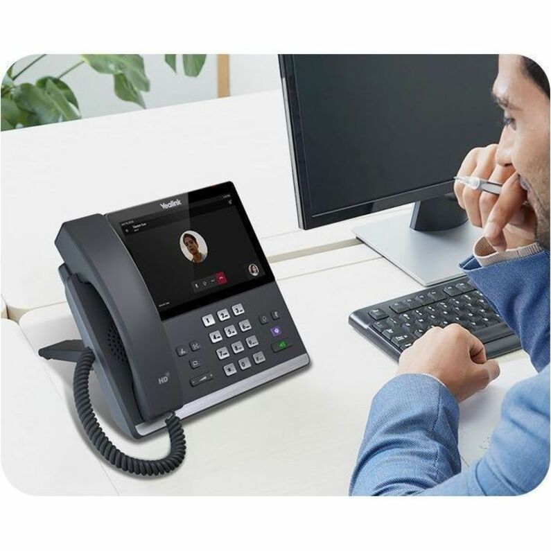 Alternate-Image4 Image for Yealink MP56 E2 IP Phone - Corded - Corded/Cordless - Bluetooth, Wi-Fi - Wall Mountable, Stand Mountable - Classic Gray