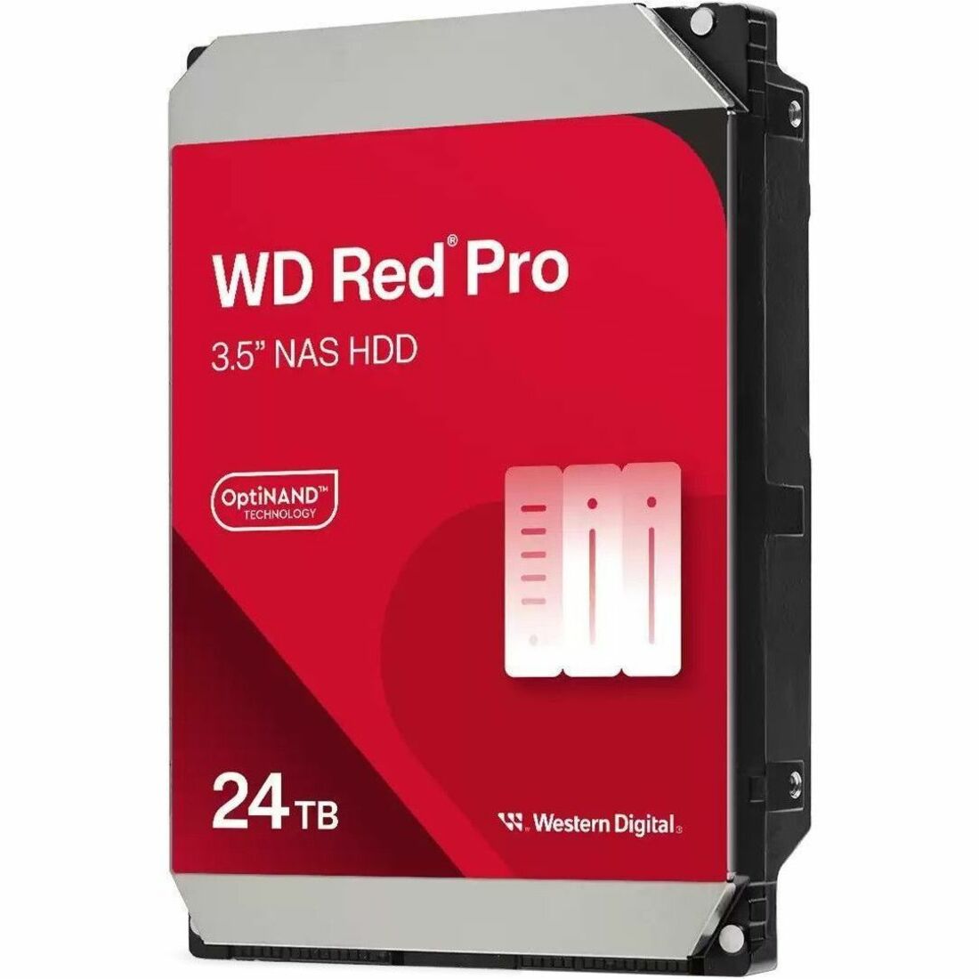 Main Image for WD Red Pro WD241KFGX 24 TB Hard Drive - 3.5" Internal - SATA - Conventional Magnetic Recording (CMR) Method