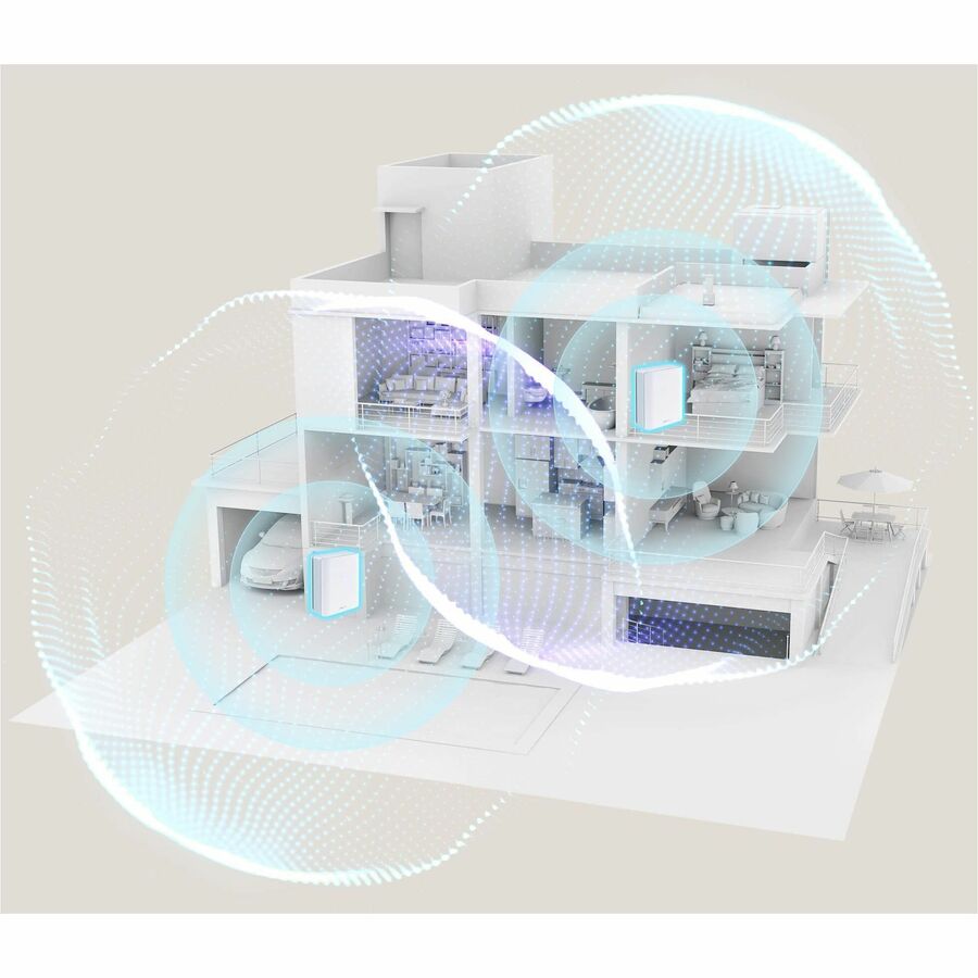Alternate-Image3 Image for Asus ZenWiFi BT6 BT6(W-1-PK) Wi-Fi 7 IEEE 802.11 a/b/g/n/ac/ax/be Ethernet Wireless Router