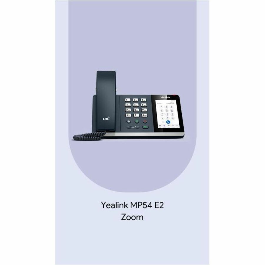 Alternate-Image3 Image for Yealink MP54 E2 IP Phone - Corded - Corded/Cordless - Bluetooth, Wi-Fi - Wall Mountable, Stand Mountable - Classic Gray