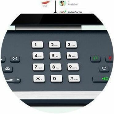 Alternate-Image3 Image for Yealink MP58-WH E2 IP Phone - Corded/Cordless - Corded/Cordless - Bluetooth, Wi-Fi - Wall Mountable, Stand Mountable - Classic Gray