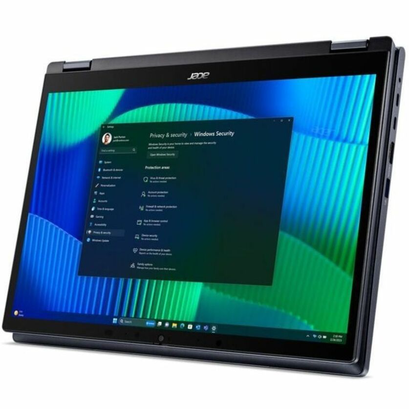 Alternate-Image10 Image for Acer TravelMate P4 Spin 14 P414RN-54 TMP414RN-54-57U5 14" Touchscreen Convertible 2 in 1 Notebook - WUXGA - 60 Hz - Intel Core Ultra 5 125U - 16 GB - 512 GB SSD - English Keyboard - Blue