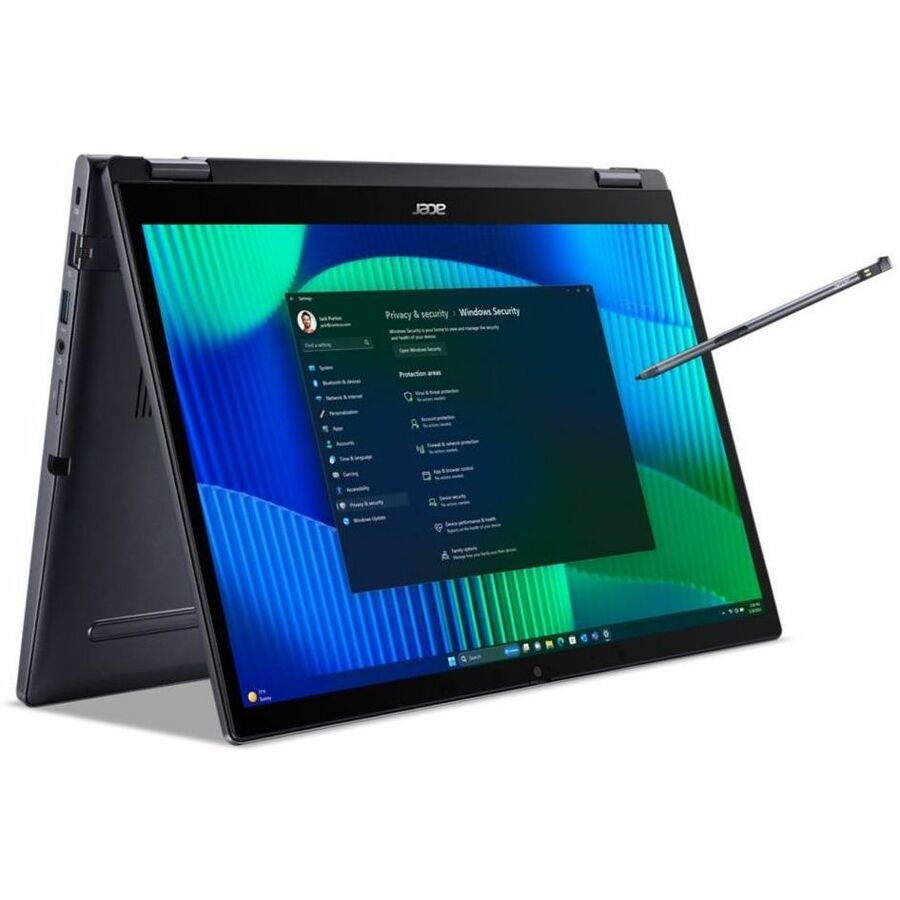 Alternate-Image8 Image for Acer TravelMate P4 Spin 14 P414RN-54 TMP414RN-54-57U5 14" Touchscreen Convertible 2 in 1 Notebook - WUXGA - 60 Hz - Intel Core Ultra 5 125U - 16 GB - 512 GB SSD - English Keyboard - Blue