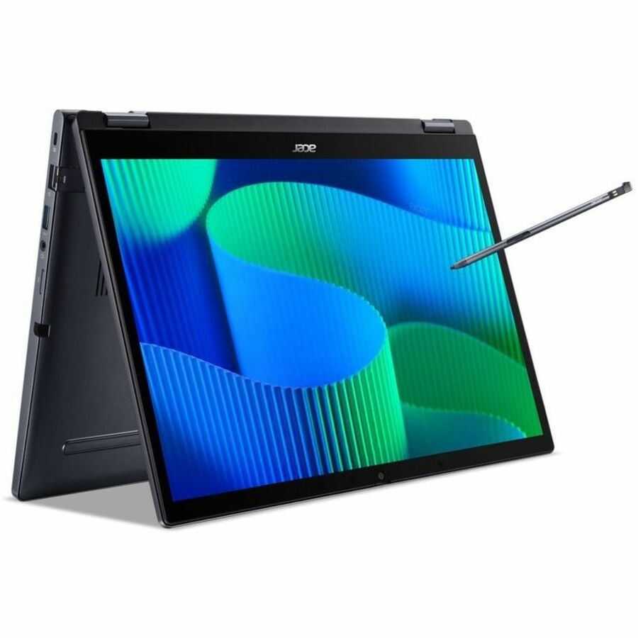 Left Image for Acer TravelMate P4 Spin 14 P414RN-54 TMP414RN-54-57U5 14" Touchscreen Convertible 2 in 1 Notebook - WUXGA - 60 Hz - Intel Core Ultra 5 125U - 16 GB - 512 GB SSD - English Keyboard - Blue