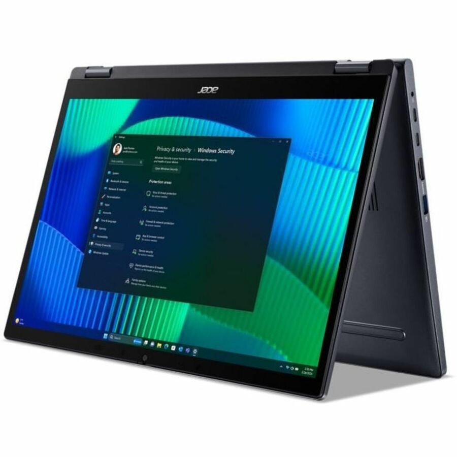Alternate-Image1 Image for Acer TravelMate P4 Spin 14 P414RN-54 TMP414RN-54-57U5 14" Touchscreen Convertible 2 in 1 Notebook - WUXGA - 60 Hz - Intel Core Ultra 5 125U - 16 GB - 512 GB SSD - English Keyboard - Blue