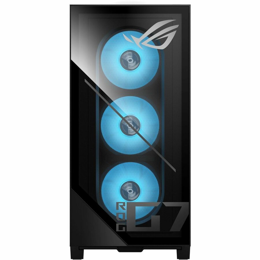 Front Image for Asus ROG G700 G700TF-DS774 Gaming Desktop Computer - Intel Core Ultra 7 265F - 16 GB - 1 TB SSD - Black