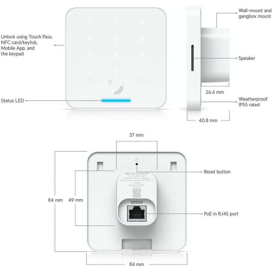 Alternate-Image9 Image for Ubiquiti Reader Flex Card Reader Access Device
