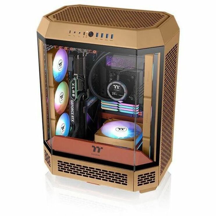 Alternate-Image2 Image for Thermaltake CT140 EX ARGB Sync PC Cooling Fan Gravel Sand (3-Fan Pack)