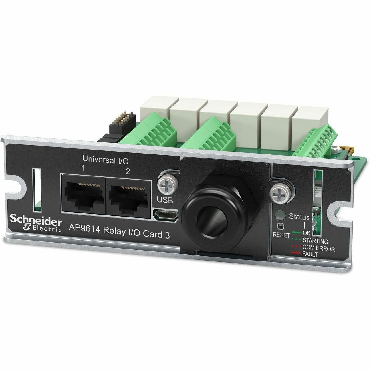 Main Image for Dry contact, Management Options, Dry Contact I/O Card, monitor external UPS environmental sensors, output relays, and input contacts
