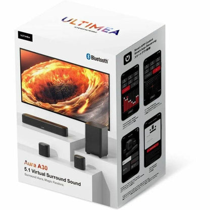 Alternate-Image4 Image for ULTIMEA Aura U2501 5.1 Bluetooth Sound Bar Speaker - 250 W RMS - Black