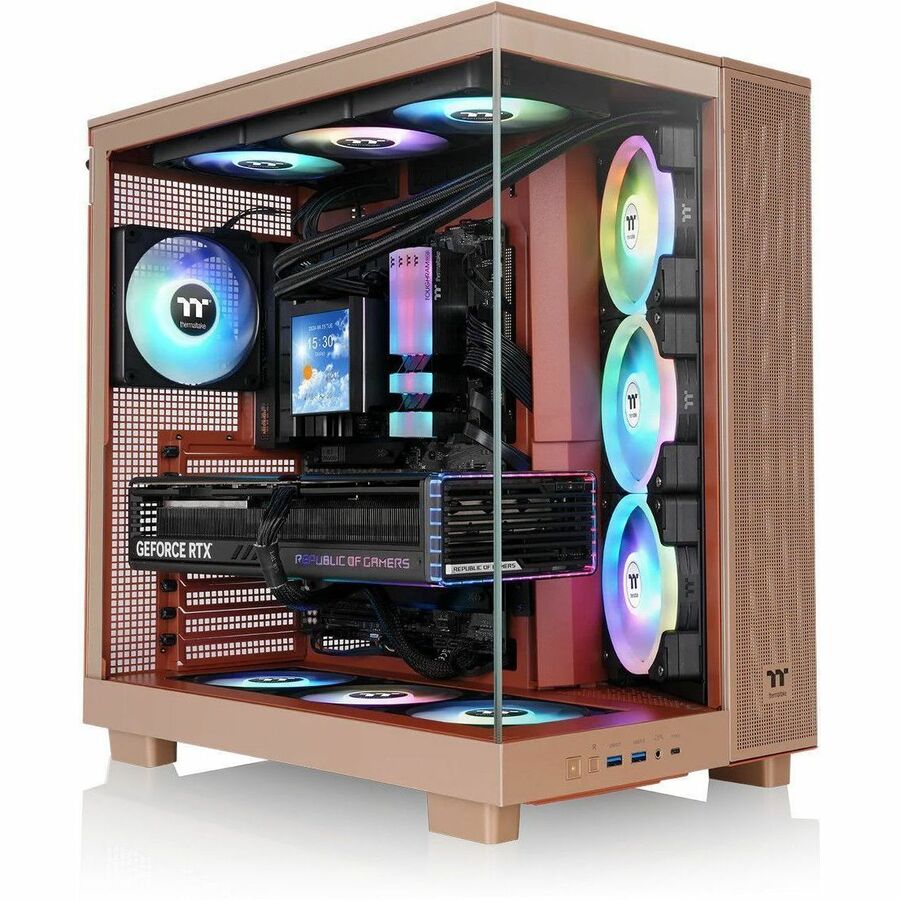 Alternate-Image6 Image for Thermaltake View 380 XL TG ARGB Gravel Sand Mid Tower Chassis