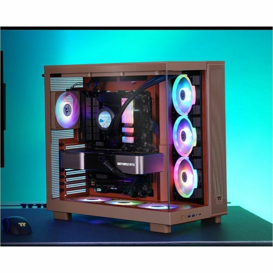 Alternate-Image7 Image for Thermaltake View 380 XL TG ARGB Gravel Sand Mid Tower Chassis