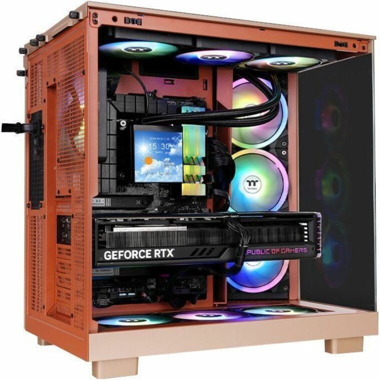 Alternate-Image8 Image for Thermaltake View 380 XL TG ARGB Gravel Sand Mid Tower Chassis