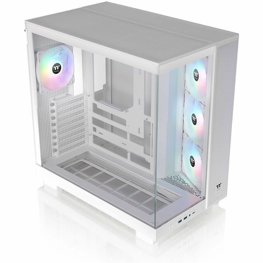 Top Image for Thermaltake View 380 XL TG ARGB Snow Mid Tower Chassis