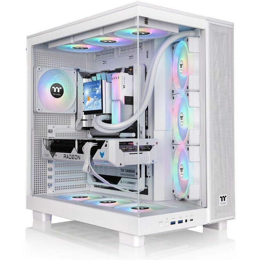 Alternate-Image2 Image for Thermaltake View 380 XL TG ARGB Snow Mid Tower Chassis