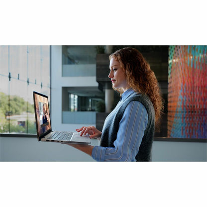 Life-Style Image for Dell Pro 14 Plus PB14250 14" Clamshell Copilot+ PC Notebook - Full HD Plus - 60 Hz - Intel Core Ultra 5 236V - vPro Technology - 16 GB - 256 GB SSD - English (US) Keyboard - Silver