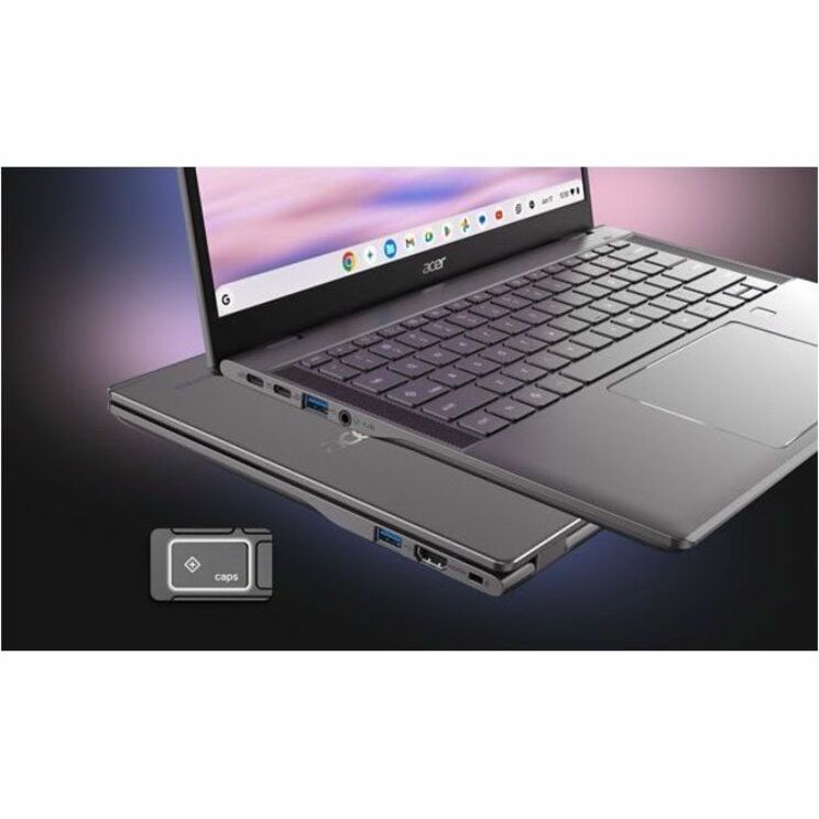 Alternate-Image1 Image for Acer Chromebook Plus 514 CBE594-2 CBE594-2-53QR 14" Chromebook - WUXGA - 60 Hz - Intel Core 5 120U - 16 GB - 256 GB SSD - English (US) Keyboard - Iron