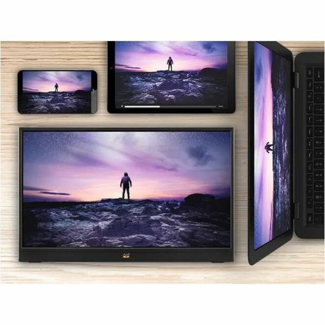 Alternate-Image6 Image for ViewSonic VA1653 16 Inch 1080p FHD IPS Portable Monitor with Eye Care, Built-in Stand, USB C, Mini HDMI, and Protective Case External Second Screen For Laptops, PC, Mac, and Gaming Consoles