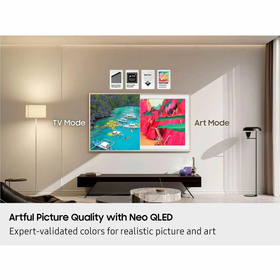 Alternate-Image2 Image for Samsung The Frame QN85LS03FWF 85" Smart LED-LCD TV - 4K UHDTV - High Dynamic Range (HDR)