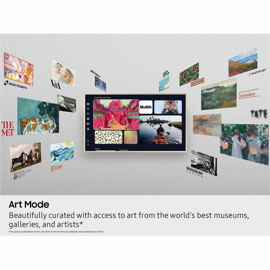 Alternate-Image3 Image for Samsung The Frame QN85LS03FWF 85" Smart LED-LCD TV - 4K UHDTV - High Dynamic Range (HDR)