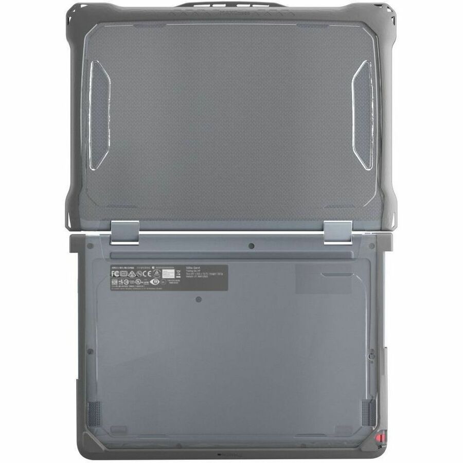 Alternate-Image9 Image for MAXCases Extreme Shell-F2 Slide Chromebook Case for Lenovo 500e G4S (300e/500e G3) Chromebook 2:1 11.6" (Grey/Clear)