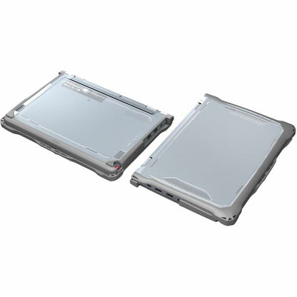 Alternate-Image3 Image for MAXCases Extreme Shell-F2 Slide Chromebook Case for Lenovo 500e G4S (300e/500e G3) Chromebook 2:1 11.6" (Grey/Clear)