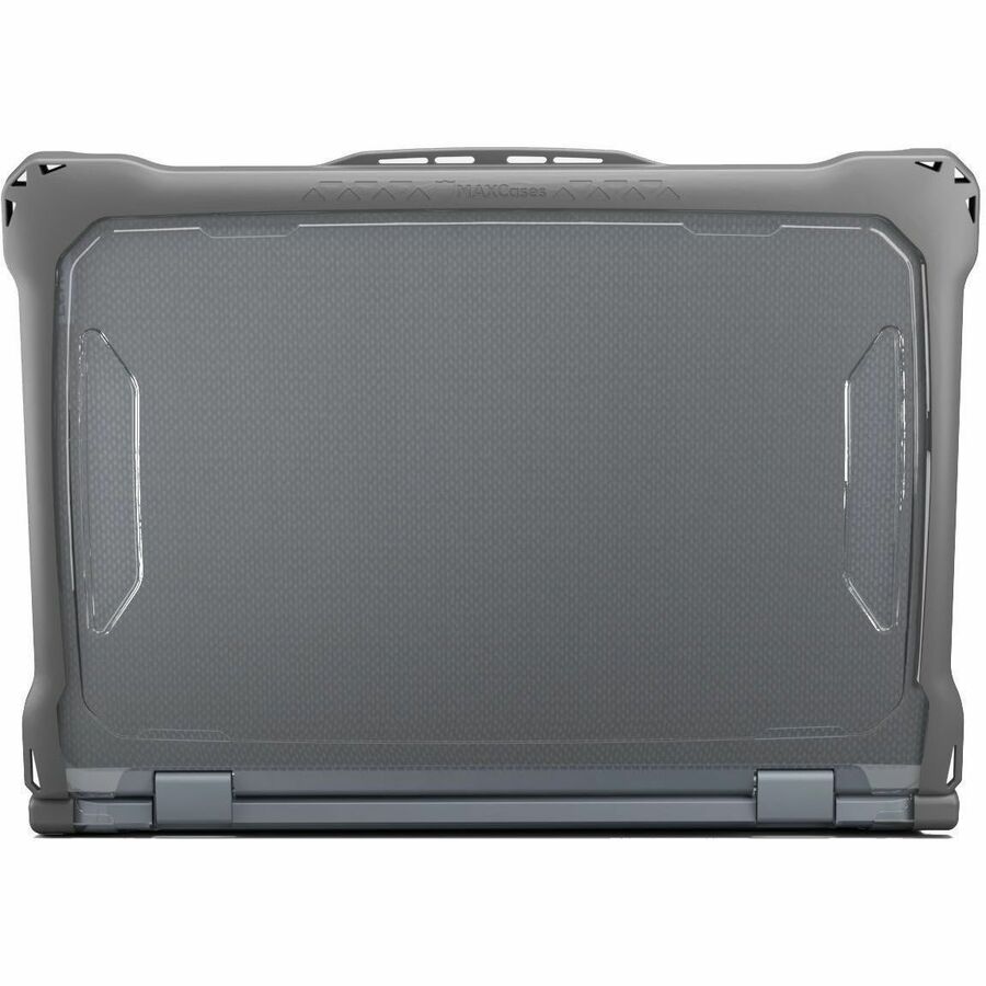 Top Image for MAXCases Extreme Shell-F2 Slide Chromebook Case for Lenovo 500e G4S (300e/500e G3) Chromebook 2:1 11.6" (Grey/Clear)