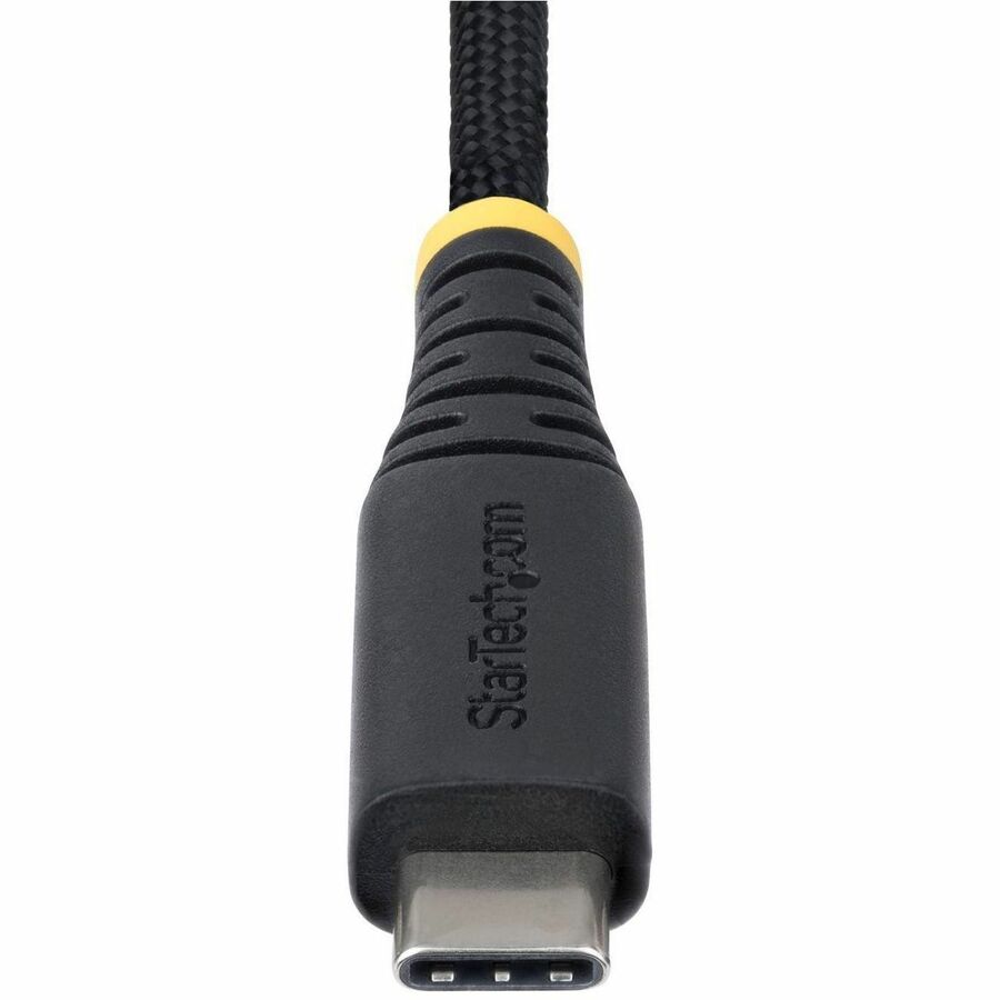 Alternate-Image4 Image for StarTech.com 3ft (91cm) USB-C Charging Cable, 240W PD EPR, Dual-Layer Silicone/Braided Jacket, Rugged USB 2.0 Laptop Charge Cord, USB-IF