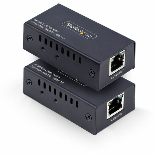 Main Image for StarTech.com HDMI Extender Over CAT5e/CAT6, 4K 60Hz, Up to 200ft (60m), Transmitter and Receiver Kit, Power Over Cable