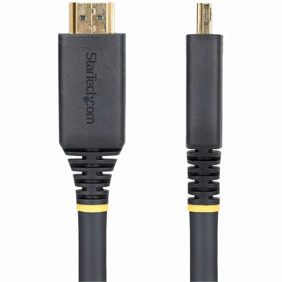 Alternate-Image2 Image for StarTech.com 35ft (10.6m) Active High Speed HDMI Cable with Gripping Connectors, 4K 60Hz/1440p 144Hz 18Gbps, UHD HDMI 2.0 Cord, TPE Jacket