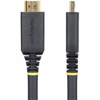 Alternate-Image2 Image for StarTech.com 35ft (10.6m) Active High Speed HDMI Cable with Gripping Connectors, 4K 60Hz/1440p 144Hz 18Gbps, UHD HDMI 2.0 Cord, TPE Jacket
