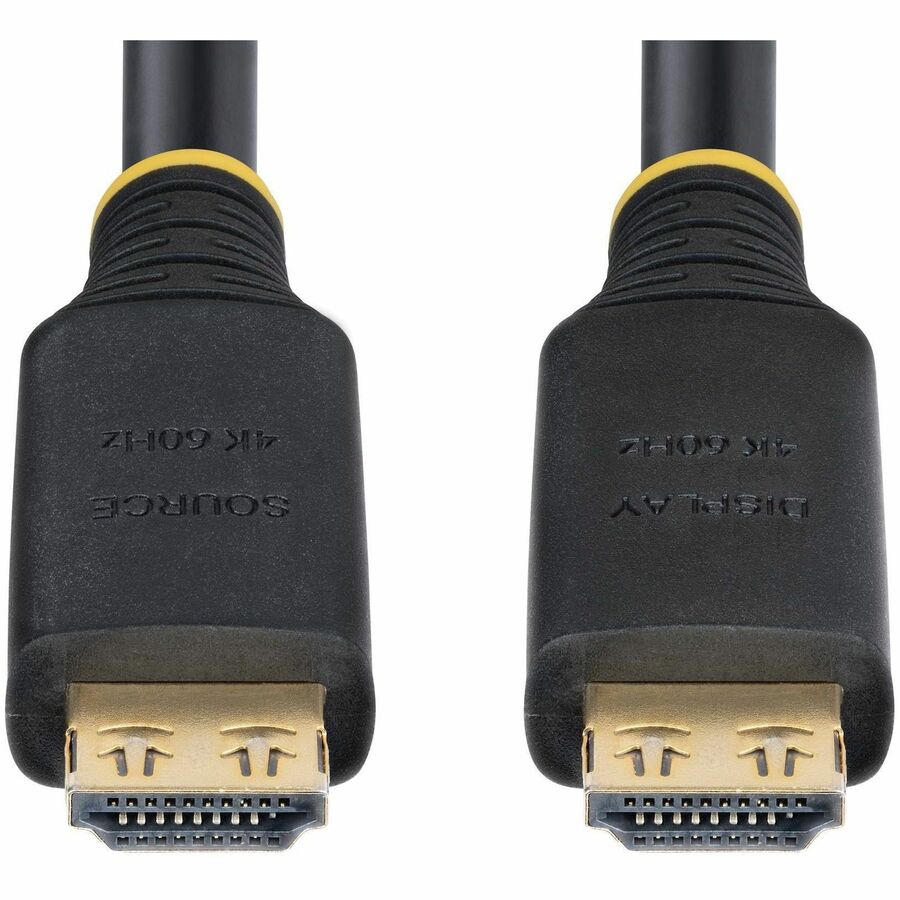 Alternate-Image4 Image for StarTech.com 35ft (10.6m) Active High Speed HDMI Cable with Gripping Connectors, 4K 60Hz/1440p 144Hz 18Gbps, UHD HDMI 2.0 Cord, TPE Jacket