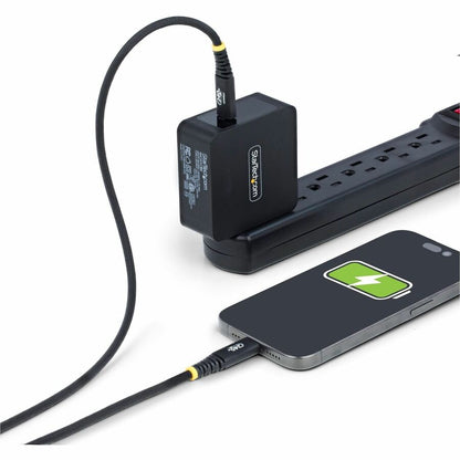 Alternate-Image7 Image for StarTech.com 10ft (3m) USB-C Charging Cable, 240W PD EPR, Dual-Layer Silicone/Braided Jacket, Rugged USB 2.0 Laptop Charge Cord, USB-IF